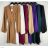 Šaty elegantní s páskem dlouhý rukáv dámské (S/M ONE SIZE) ITALSKÁ MÓDA IMPBB22S3546