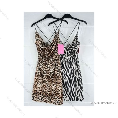 Šaty letní na ramínka dámské (S/M ONE SIZE) ITALSKÁ MÓDA IMPBB22B21841