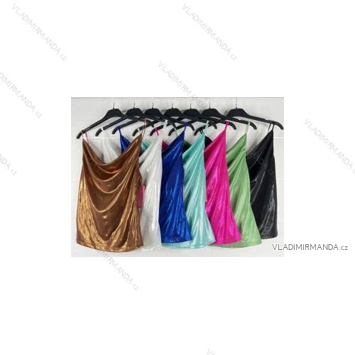 Šaty letní na ramínka dámské (S/M ONE SIZE) ITALSKÁ MÓDA IMPBB22B21841