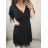 šaty plesové elegantní společenské krátký rukáv šifonové dámské (L/XL/2XL ONE SIZE) ITALSKÁ MÓDA IMM22689