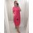 Women's Oversized Cotton Short Sleeve Dress (XL / 2XL ONE SIZE) ITALIAN FASHION IMWB222504