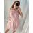 Šaty letní na ramínka dámské (S/M ONE SIZE) ITALSKÁ MÓDA IMPBB22B21841