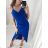 Šaty letní na ramínka dámské (S/M ONE SIZE) ITALSKÁ MÓDA IMPSH226357/DR -   tmavě růžová -   S/M