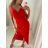 Šaty letní na ramínka dámské (S/M ONE SIZE) ITALSKÁ MÓDA IMPSH226357/DR -   tmavě růžová -   S/M