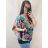 Tunika oversize krátky rukáv dámska nadrozmer (2XL/3XL ONE SIZE) TALIANSKA MóDA IM422LIST