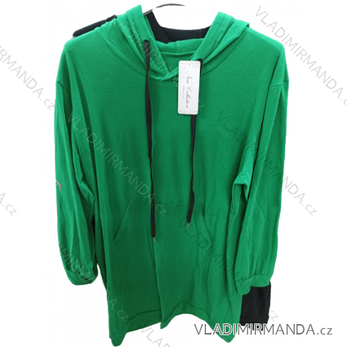 Sweatshirtkleid mit langen Ärmeln für Damen (Einheitsgröße S/M) ITALIAN FASHION IM322198