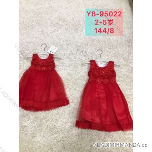Šaty spoločenské družičkovské bez rukávu detské dojčenské dievčenské (2-5 ROKOV) ACTIVE SPORT ACT22YB-95022