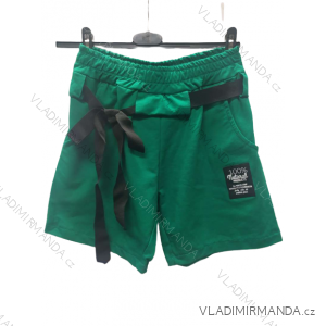 Stretch-Shorts für Damen kurz (S / M / L ONE SIZE) ITALIAN FASHION IMD21577