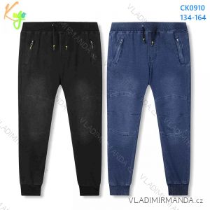 Rifle jeans slabé dlouhé dorostenecké chlapecké (134-164) KUGO CK0910