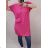 Shirt 3/4 sleeve ladies strip (4XL/5XL ONE SIZE) ITALSKÁ MÓDA IM422026