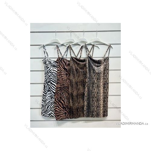 Šaty letní na ramínka dámské (S/M ONE SIZE) ITALSKÁ MÓDA IMPBB22B21841