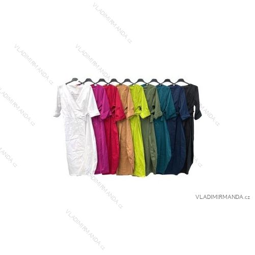 Šaty letní na ramínka dámské (S/M ONE SIZE) ITALSKÁ MÓDA IMPBB22B21841