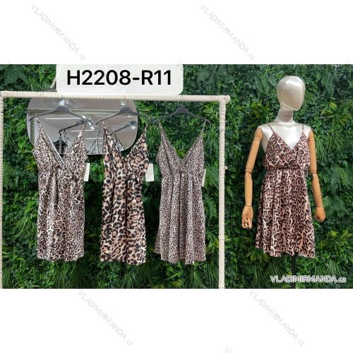 Šaty letní na ramínka dámské (S/M ONE SIZE) ITALSKÁ MÓDA IMPBB22B21841