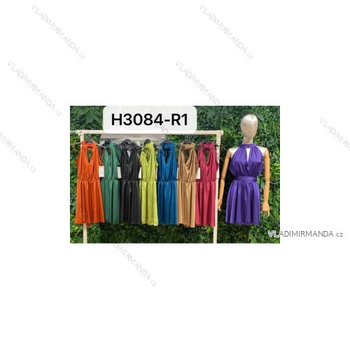 Šaty letní na ramínka dámské (S/M ONE SIZE) ITALSKÁ MÓDA IMPBB22B21841