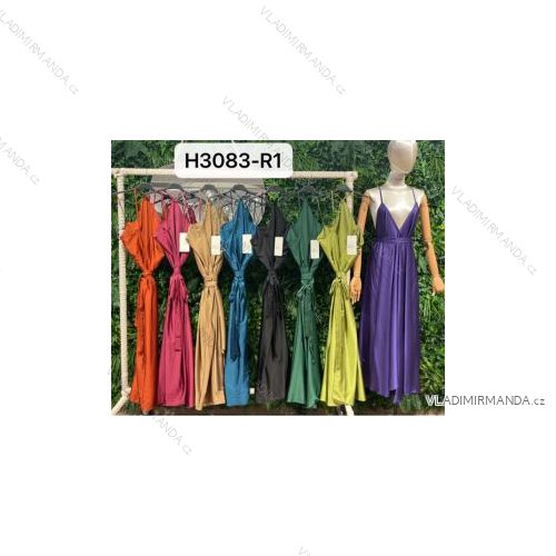 Šaty letní na ramínka dámské (S/M ONE SIZE) ITALSKÁ MÓDA IMPBB22B21841
