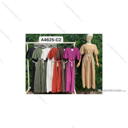 Šaty letní na ramínka dámské (S/M ONE SIZE) ITALSKÁ MÓDA IMPBB22B21841