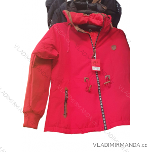 Bunda teplá na zip s kapucí dlouhý rukáv dámská (L-3XL) HDFASHION HKD22183