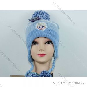 Čiapka zimná pletená emoji detská dievčenská (3-8rokov) SETINO YRB0012-BL