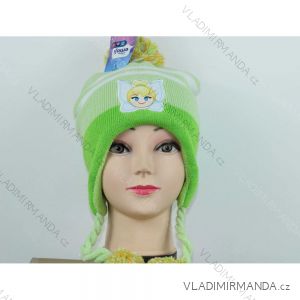 Čepice zimní pletená emoji dětská dívčí (3-8let) SETINO YRB0023-GR