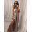 Šaty letní na ramínka dámské (S/M ONE SIZE) ITALSKÁ MÓDA IMPBB22B21841 S/M Light blue