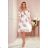 388-2 FRANCES - chiffon dress with a neckline - mallow pattern