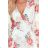 388-2 FRANCES - chiffon dress with a neckline - mallow pattern