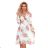 388-2 FRANCES - chiffon dress with a neckline - mallow pattern