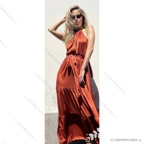 Šaty letní na ramínka dámské (S/M ONE SIZE) ITALSKÁ MÓDA IMPBB22B21841