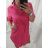 Kleid Oversize Kurzarm Damen (4XL/5XL ONE SIZE) ITALSKÁ MÓDA IM422026