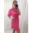 Kleid Oversize Kurzarm Damen (4XL/5XL ONE SIZE) ITALSKÁ MÓDA IM422026
