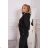 Insulated set with turtleneck and graphite hood