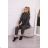 Insulated set with turtleneck and graphite hood