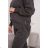 Insulated set with turtleneck and graphite hood