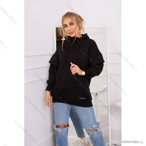 Černá zateplená mikina s rolákem