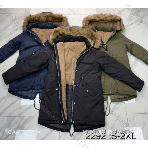 Kabát parka zimní s kožíškem dámská (S-2XL) POLSKÁ  MÓDA HKW222292