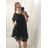 Women's Summer Cotton Short Sleeve Dress (S/M ONE SIZE) ITALIAN FASHION IM722253