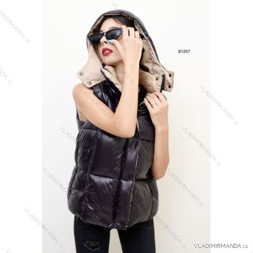 Vesta s kapucňou bez rukávu dámske (S-XL)TALIANSKA MÓDA IMPBD2281257i