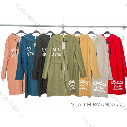 Shirt 3/4 sleeve ladies strip (4XL/5XL ONE SIZE) ITALSKÁ MÓDA IM422026