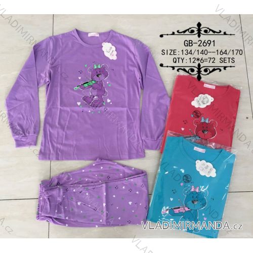 Pajamas long adolescent girls (134-170) VALERIE DREAM GB-8885
