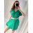 Damen Sommerkleid mit Gürtel Kurzarm (S/M/L ONE SIZE) ITALIAN FASHION IMWA222882
