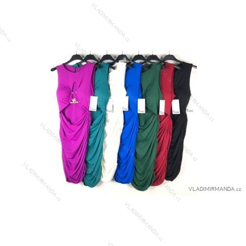 Šaty letní na ramínka dámské (S/M ONE SIZE) ITALSKÁ MÓDA IMPBB22B21841