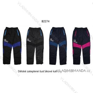 Kalhoty zateplené šusťákové dorost dívčí a chlapecké (134-164) WOLF B2274