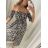 Šaty dlouhé letní carmen přes ramena dámské (S/M ONE SIZE) ITALSKÁ MÓDA IMWA221291