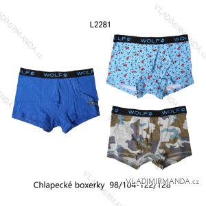 Boxerky detské chlapčenské (98/104-122/128) WOLF L2281