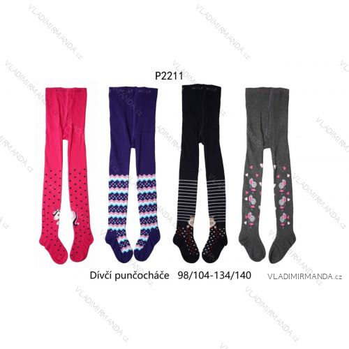 Punčocháče dětské dorost dívčí (98/104-134/140) WOLF P2211