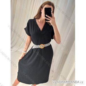Šaty letní na ramínka dámské (S/M ONE SIZE) ITALSKÁ MÓDA IMPLM22CLARA