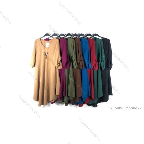Šaty dlouhý rukáv dámské (S/M ONE SIZE) ITALSKÁ MÓDA IMPBB2250341v