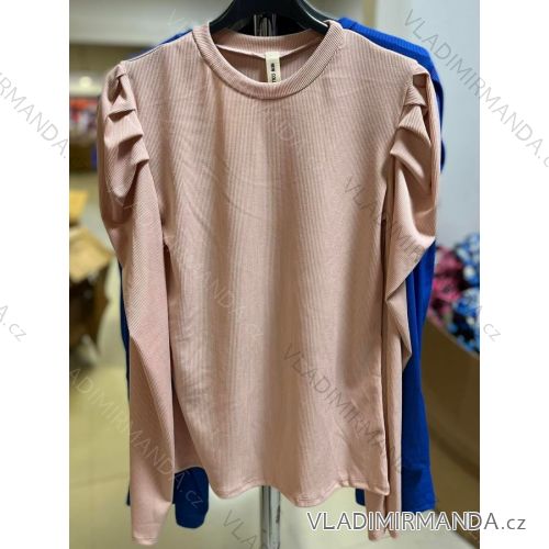 Tričko dlouhý rukáv dámské (S/M ONE SIZE) ITALSKá MóDA IMM22HF12987