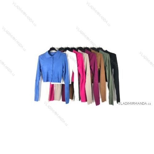 Svetr dlouhý rukáv dámské (S/M ONE SIZE) ITALSKÁ MÓDA IMPBB22Z8047