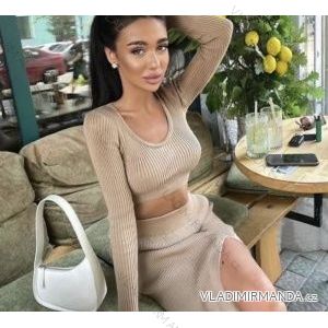 Svetr dlouhý rukáv dámské (S/M ONE SIZE) ITALSKÁ MÓDA IMPBB22M1313